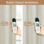 Stone 100% Blackout Linen Curtains - Image 5