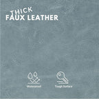 Faux Leather Fabric, Thick Durable Synthetic Repholstery Leather Vinyl - Image 2