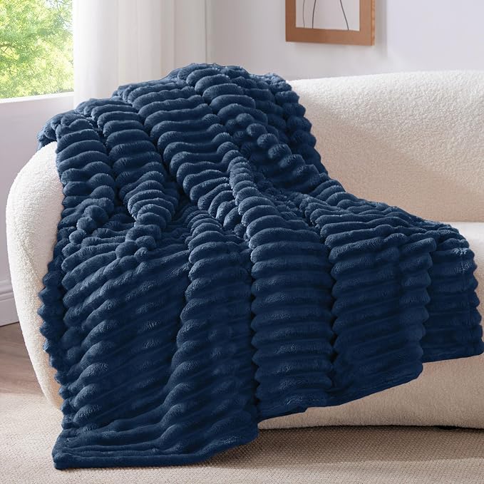BEDELITE Ribbed Twin Blanket for Couch & Bed, Warm Yet Lightweight, Ribbed by BEDELITE