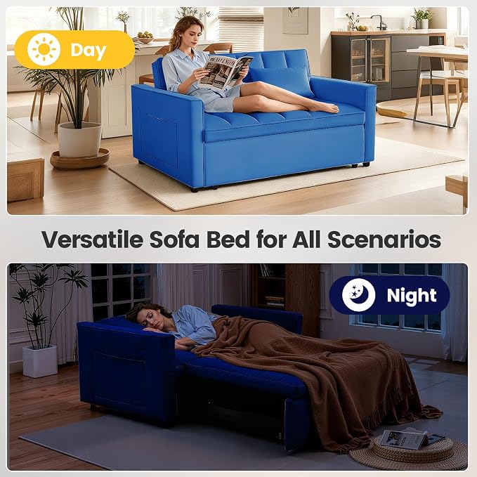 Convertible Sleeper Sofa Bed, Loveseat Sleeper Sofa - Image 6