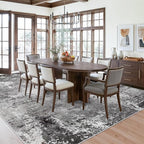 8x10 Washable Living Room Rug – Modern Neutral Abstract Large Area Rug - Image 5