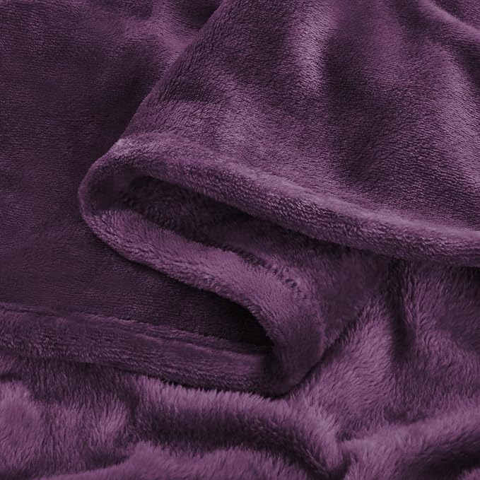 BEDELITE Fleece Blanket Soft Plush Full Bed Blanket Purple 84"x90" | Ultra Soft - Image 5