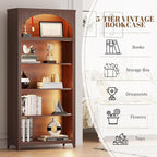 Dystler 5-Tier Arched Bookshelf - Image 6