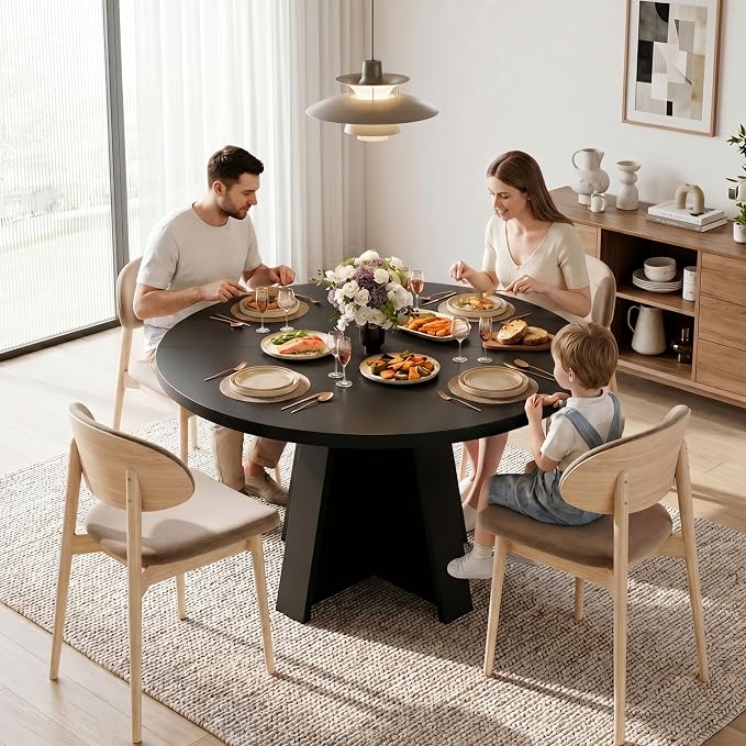 iPormis 47 Inches Round Dining Table - Image 5