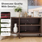 65" Mid Century Modern TV Stand, Wood TV Consoles - Image 6