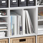 Furinno Cubicle Cube Insert, H-Shelf Cube Organizer, 2-Tier Shelf Accessory - Image 7