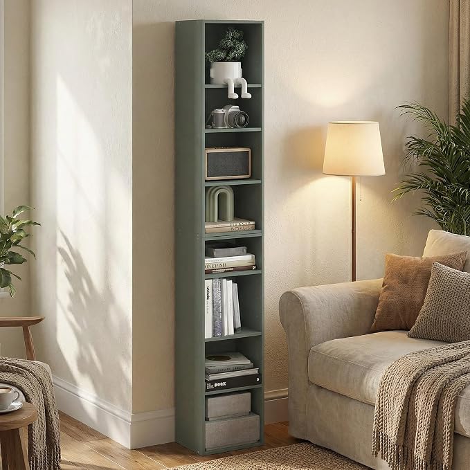 Furinno PASIR Book Shelf, 8-Tier Separable Tall Bookshelf, Stackable Bookcase - Image 4