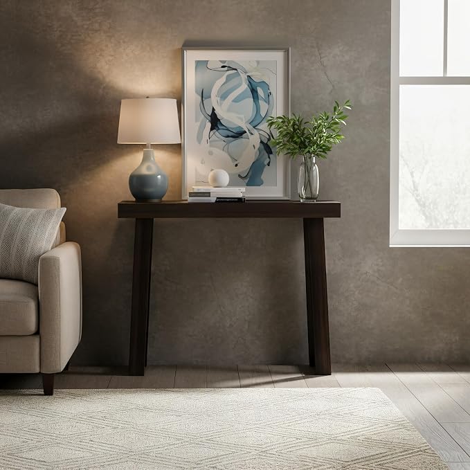 Plank+Beam Solid Wood Console Table, 36 Inch, Sofa Table, Narrow Entryway Table - Image 3