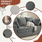 Convertible Sofa Bed, 5 in 1 Small Boneless Couch Pull Out Loveseat Sleeper Sofa - Image 5