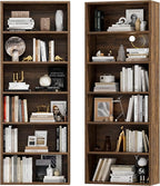 Furniwell 71" Tall Bookcase Bookshelves, 6 Tier Floor Standing Bookcases Open by WellFurnitureHomeLifeWell