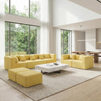 MONVANE Modular Sectional Sofa, Oversized 8 Seat Convertible U Shaped Couch - Image 5