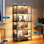 PEUKC 65" Glass Display Cabinet - Image 2