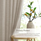 RYB HOME Sheer Curtains 108 inches, Extra Long Floor to Ceiling Curtains | - Image 2