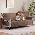 Soft Quilted Couch Cover with Pockets by Pamhaven