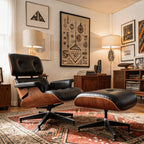 Black PU Leather, Mid Century Chaise Lounge Chair Indoor, Chair - Image 5