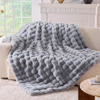 BENVWE Fluffy Faux Fur Throw Blanket by BENVWE