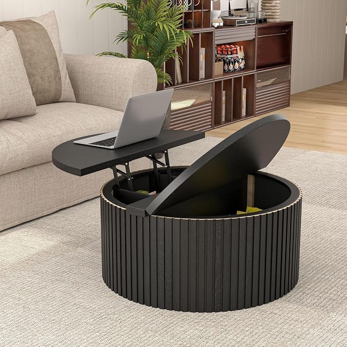 Fsbecl Fluted Lift Top Coffee Table - Image 6