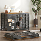YATINEY Foldable Dog Crate Furniture, Dog Crate by Yatiney