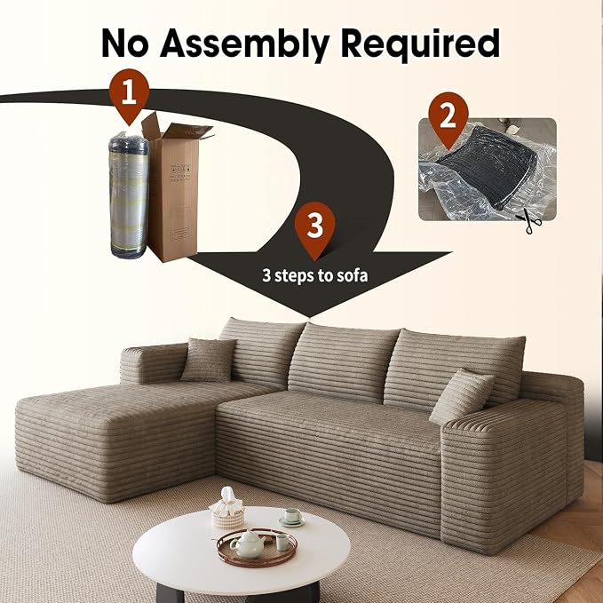 AUGOP 96" Sectional Couches for Living Room Modern Modular Sofa - Image 6