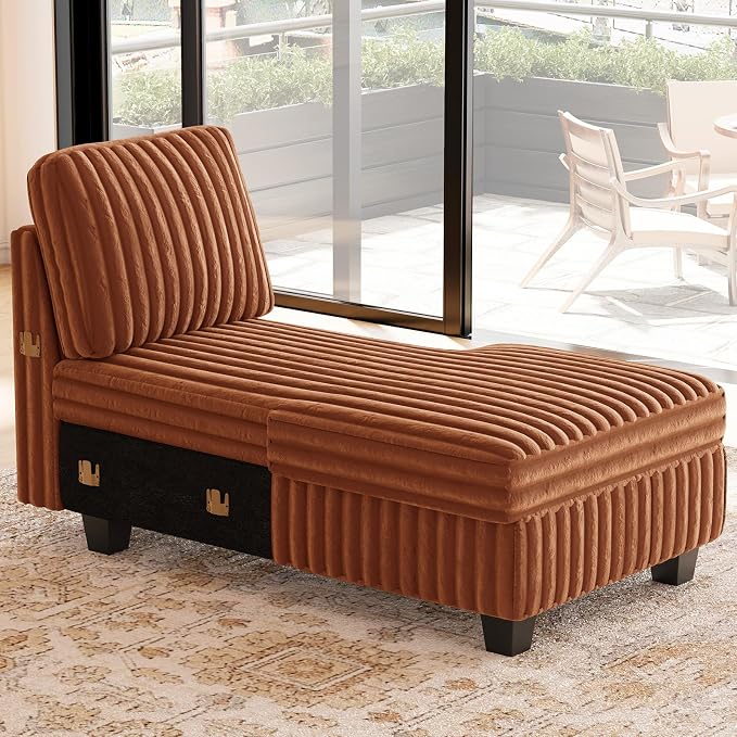Belffin Modular Sectional Storage Chaise Module by Belffin