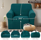 U-NICE HOME Stretch Recliner Chair Cover Armchair Slipcover, 1-Piece Chair cover - Image 3