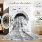 LOONGRUG 10x14 Area Rugs Washable Large Neutral Modern Living Room Rug | - Image 2