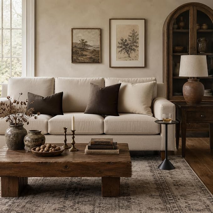 GIGIZAZA Brown Velvet Pillow Covers 16x16 Decorative Pillows Pack of 2 | Throw - Image 2