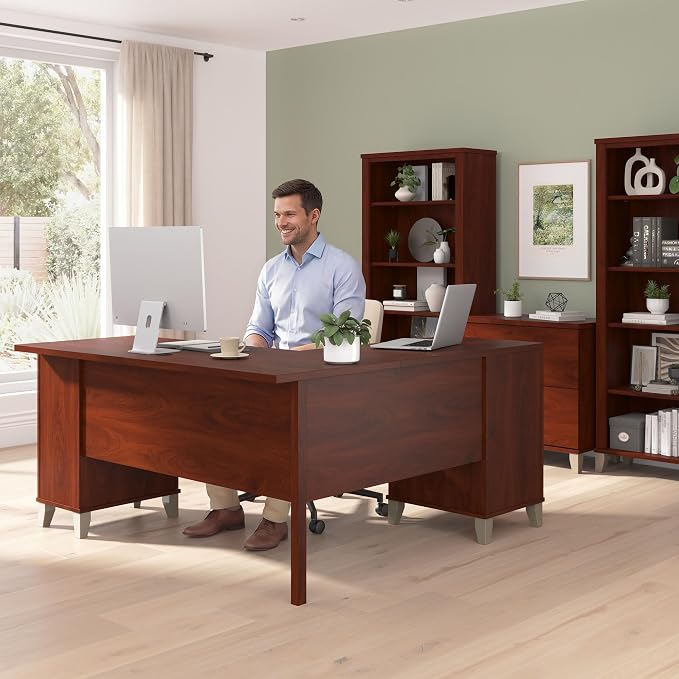 Bush Home 60-Inch L-Shaped Desk - Image 4