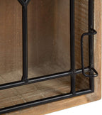 Kate and Laurel Megara Decorative Wooden Wall Hanging Curio Cabinet - Image 5