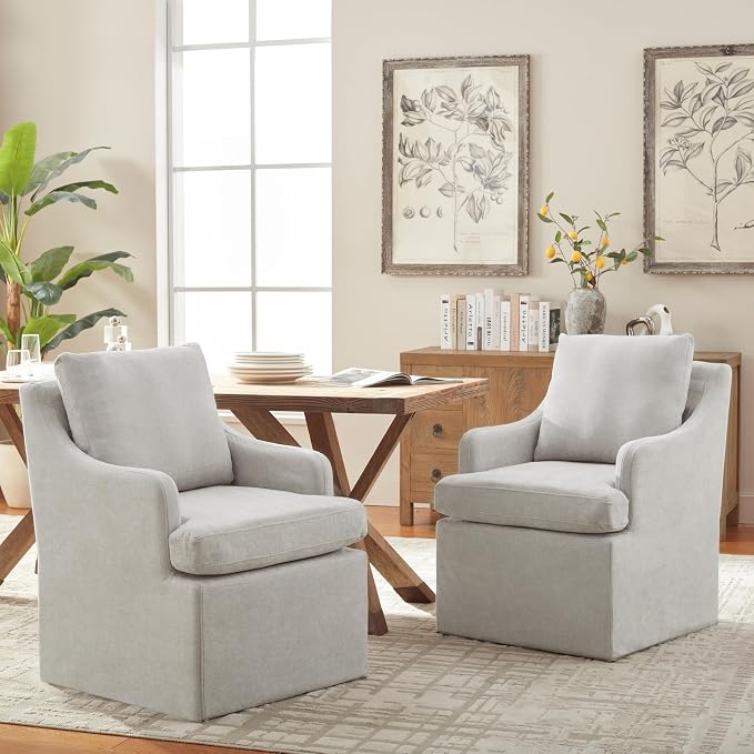VKNOW Upholstered Dining Chairs Set of 6, Modern Kitchen Chairs Dinner Chairs - Image 3