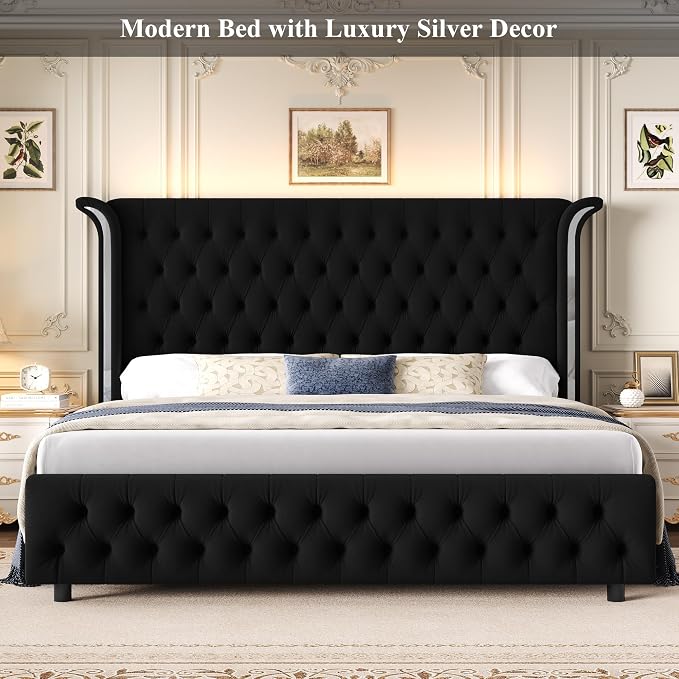 Keyluv Full Smart LED Bed Frame - Image 3