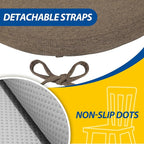 AAAAAcessories D-Shaped Chair Cushions, Machine-Washable Cover - Image 5