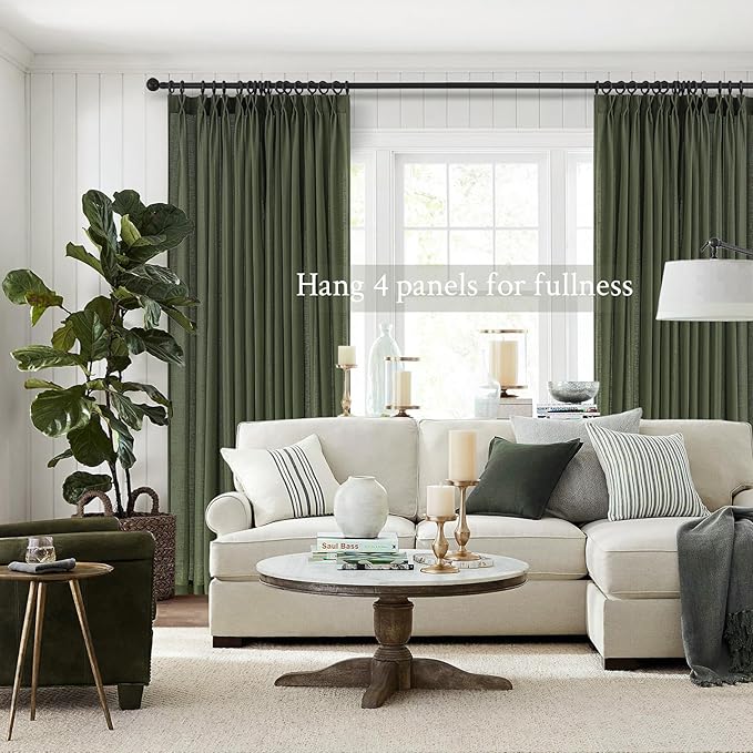 Topfinel 54 Inches Long Linen Curtains - Image 8