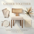 VESCASA Linen Upholstered Dining Chairs - Image 3