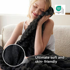 Bedsure Soft Twin Blanket for Bed Decor Gifts Black 60"x80" | Birthday Gifts - Image 5