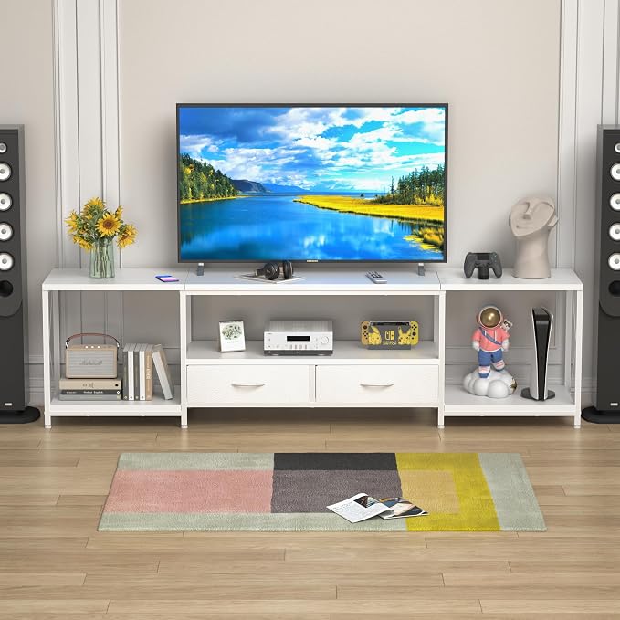 GYIIYUO TV Stand with Fabric Drawer - Image 8