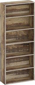 IRONCK Bookshelves and Bookcases Floor Standing 6 Tiers Display Storage Shelves by IRONCK