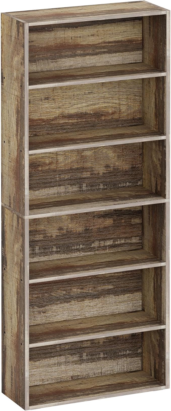IRONCK Bookshelves and Bookcases Floor Standing 6 Tiers Display Storage Shelves by IRONCK