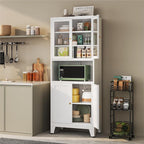 YAUWOH 69" Tall Metal Pantry Cabinet - Image 6