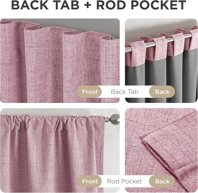 Joydeco Linen Blackout Curtains - Image 6