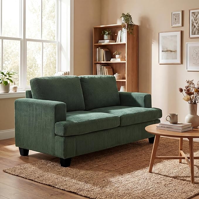 YOUDENOVA Sofa, 63” Comfy Loveseat Sofa by YOUDENOVA