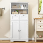 Iwell Tall Bathroom Cabinet, Storage Cabinet - Image 2