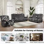 HAOMARKETS 2-Piece Recliner Sofa Set, Include Single Power Recliner Chair - Image 7