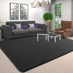 6x9 Area Rugs for Living Room Non Slip Dorm Bedroom Rug, Dark Grey | Modern - Image 8