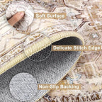 Yamaziot Washable Runner Rug, 2x10 Non-Slip Boho Hallway Kitchen Rug | Stain - Image 4