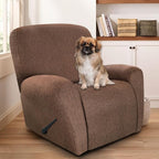 ANARACHON Recliner Chair Covers Leather Look, 4 Pieces Recliner Covers Non Slip - Image 2