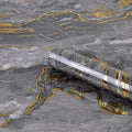 Grey Gold Marble Contact Paper for Countertops A Set of 15.7" X 472"Glossy Peel by Biyoeepeelstickwallpaper