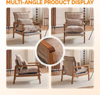 VINGLI Mid-Century Modern Cloud Accent Armchair - Image 3