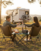 VILLEY Portable Camping Side Table, Ultralight Aluminum Folding Table - Image 2