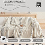 DREAMINGO Couch Cover Reversible Chenille Furniture Protector Sofa Covers - Image 7